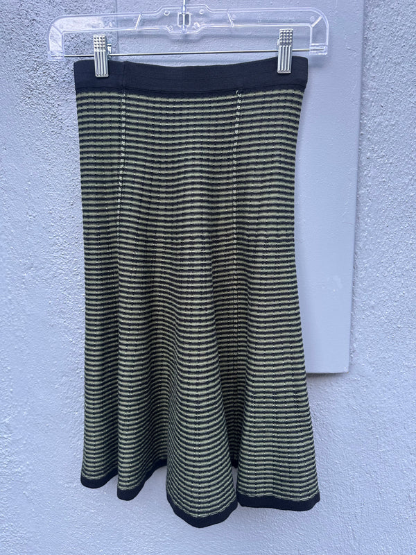 SAGE AND BLACK KNIT SET