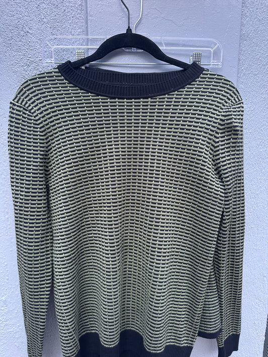 SAGE AND BLACK KNIT SET