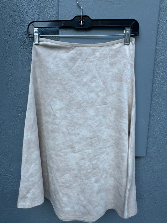 BEIGE COTTON FIT AND FLARE