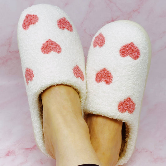 Heart Full Cozy Lounge Slippers: S/M / Lovely Blue