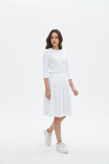 MM MINI PLEATS - WHITE.