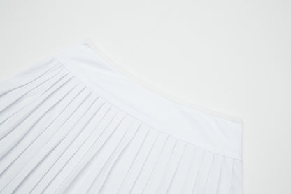 MM MINI PLEATS - WHITE.