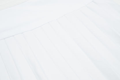 MM MINI PLEATS - WHITE.