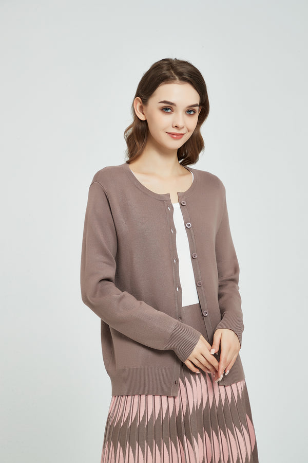 MM PERFECT CARDIGAN - TAUPE