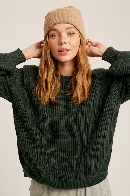 LAYERED SHOULDER SWEATER