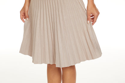MM YEAR ROUND PLEATED - TAUPE