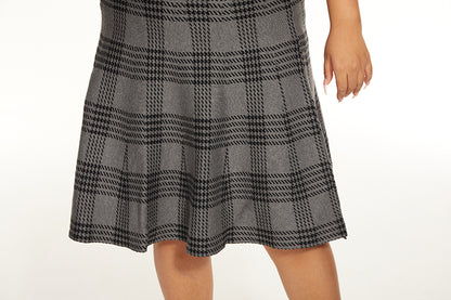 MM PURPLE LABEL - CHARCOAL PLAID (PLUS SIZE)