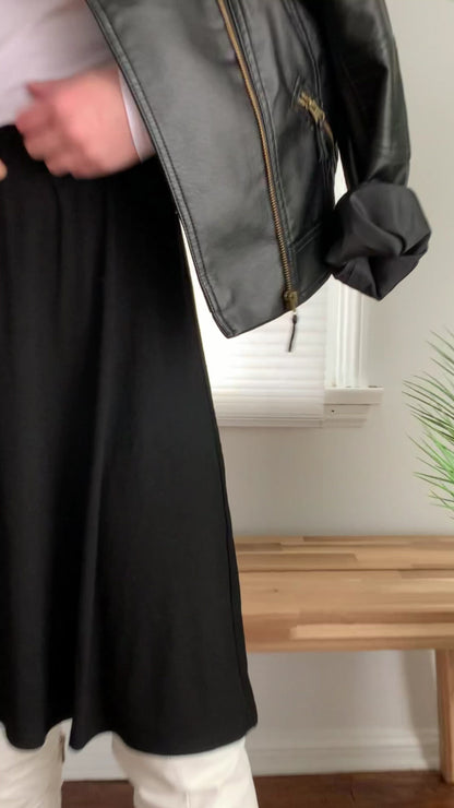 MM SWAY SKIRT - BLACK.