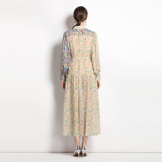 FLORAL MAXI DRESS BUTTON DOWN