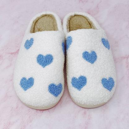 Heart Full Cozy Lounge Slippers: M/L / Lovely Blue