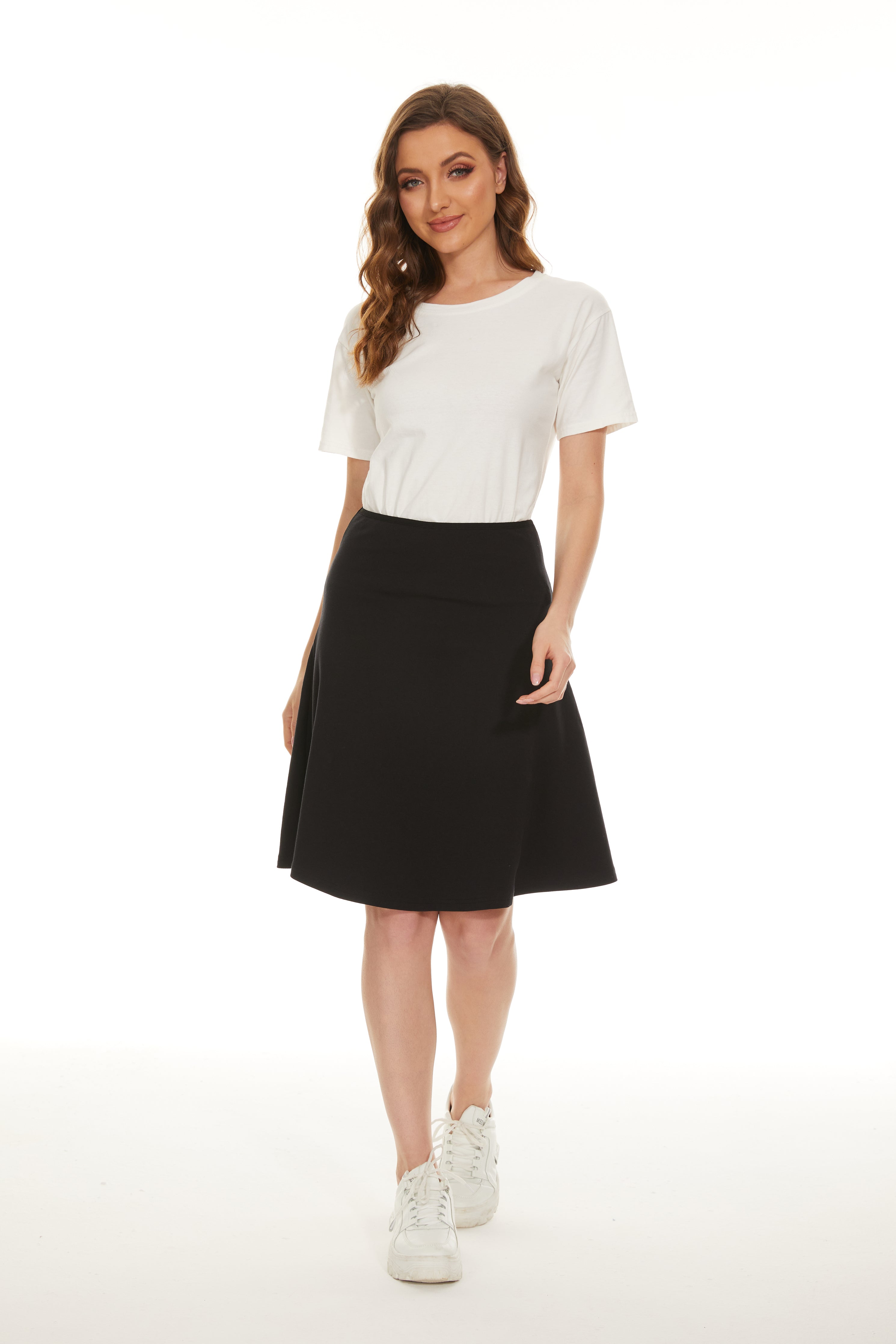 MM COTTON FIT N FLARE - BLACK – Mia Mod