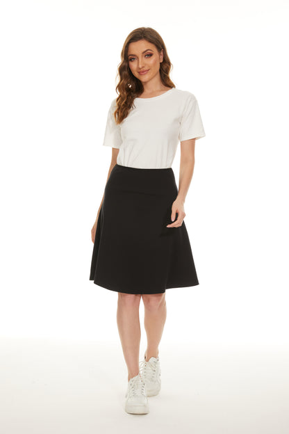 MM COTTON FIT N FLARE - BLACK