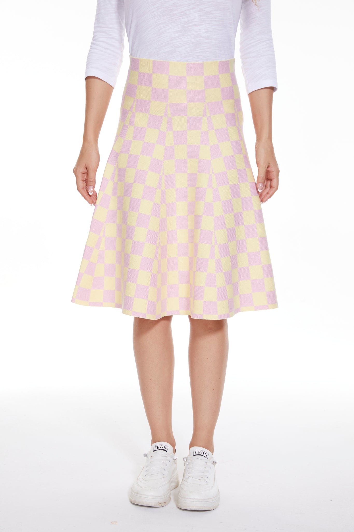 Amazing MM Skirt - Year Round Pink Yellow Check