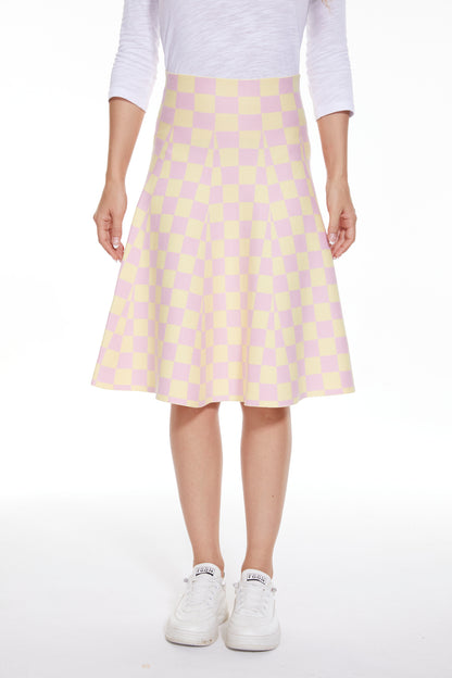 Amazing MM Skirt - Year Round Pink Yellow Check