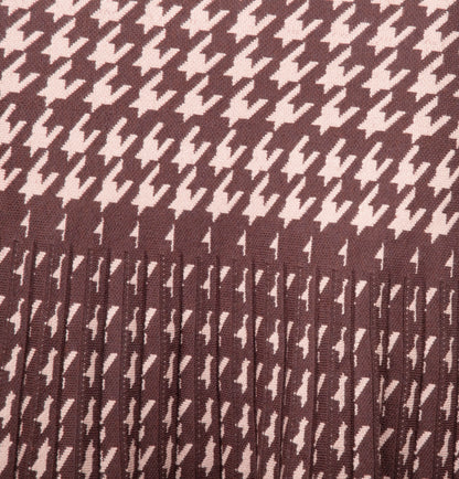 MM YEAR ROUND PLEATED - BROWN HOUNDSTOOTH