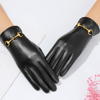 FAUX LEATHER GLOVE