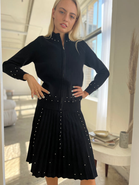 PLUS SIZE MM PURPLE LABEL STUDDED JACKET (PLUS SIZE)