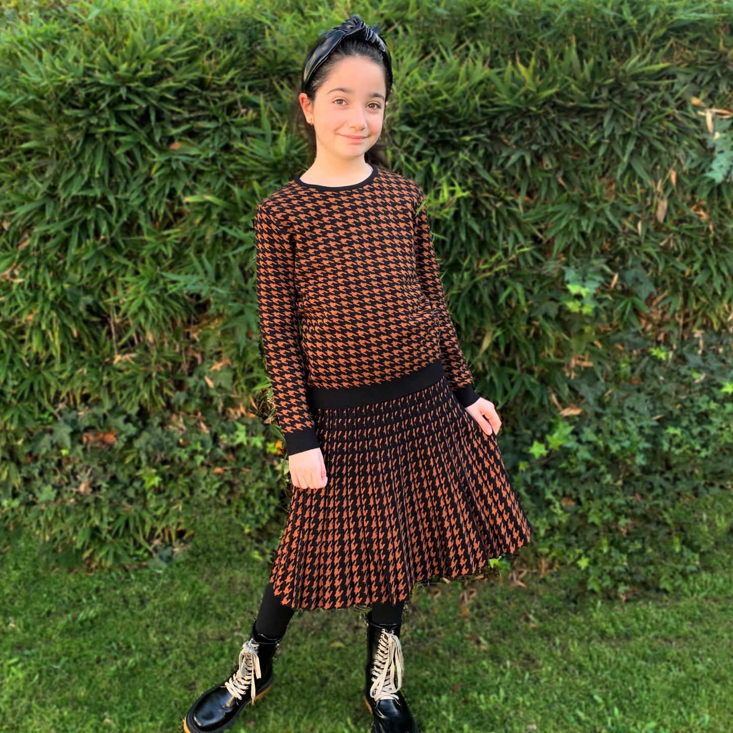 MM JR THE LUX HOUNDSTOOTH SET (SOLD AS SEPARATED)