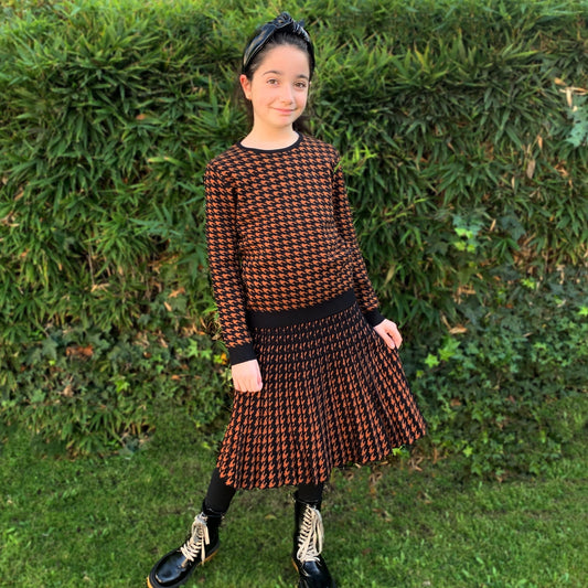 MM JR THE LUX HOUNDSTOOTH SET (SOLD AS SEPARATED)
