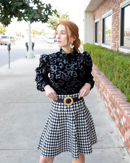 AMAZING MM SKIRT - YEAR ROUND HOUNDSTOOTH 2.0