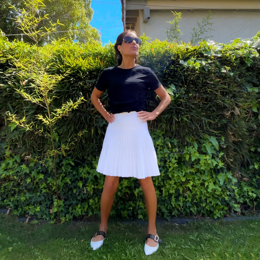MM SUMMER PLEATED SKIRT- PURE WHITE. – Mia Mod MM SUMMER PLEATED SKIRT- PURE WHITE. – Mia Mod