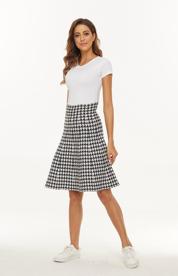 AMAZING MM SKIRT - YEAR ROUND HOUNDSTOOTH 2.0