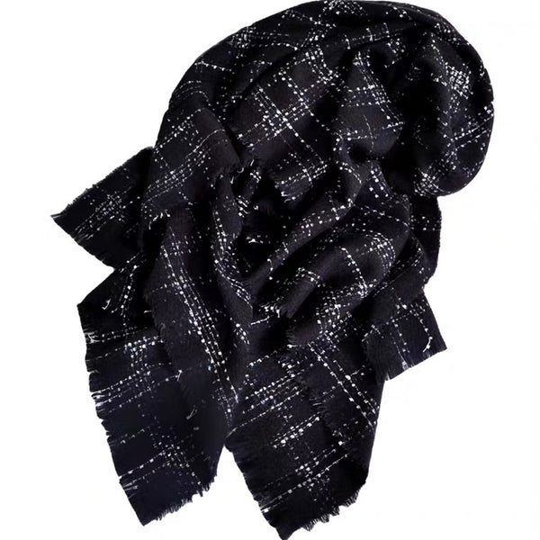 MM OVERSIZED TWEED SCARF